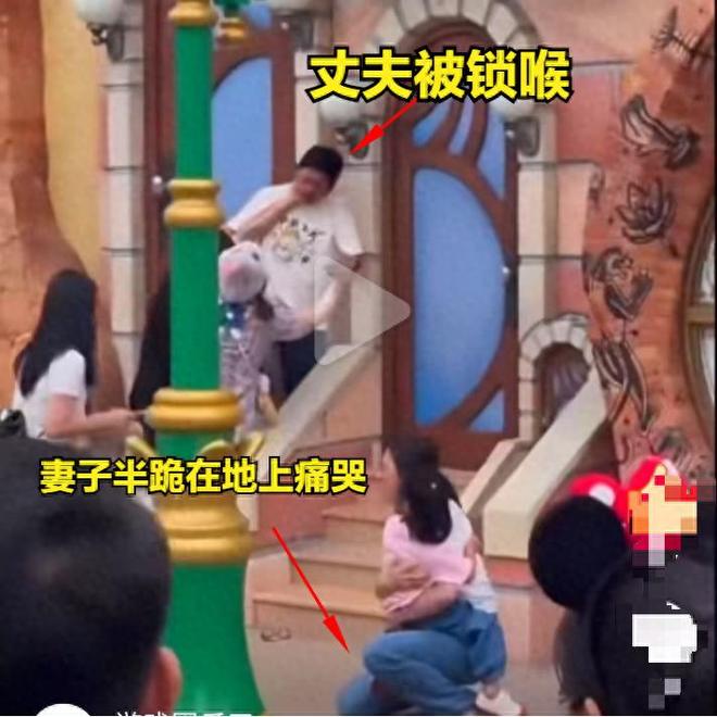 续妻子抱着孩子边哭边求饶细节曝光不朽情缘上海迪士尼一家三口被打后(图6)